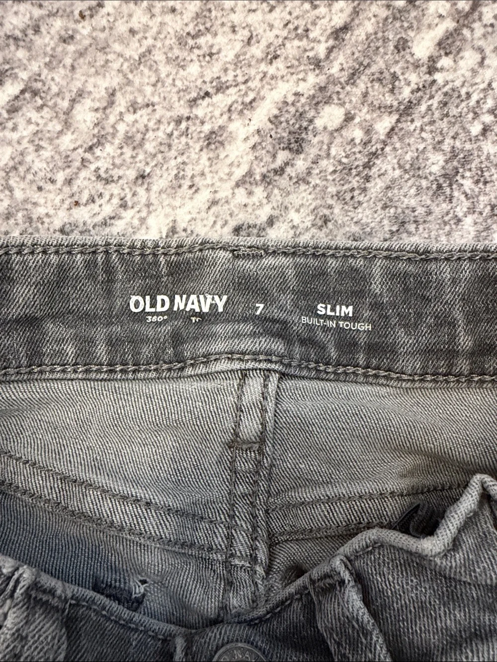 Boys Old Navy Slim Grey Kids Jeans size 7 Slim